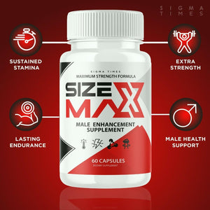 Sizemax Supplement for Men'S Health, Size Max Male Performance Pills 60Ct
