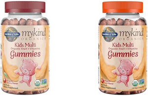 Garden of Life Organics Kids Gummy Vitamins Cherry 120 Count and Fruit 120 Count