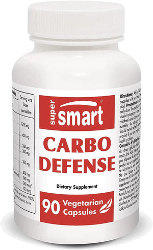 '- Carbo Defense - with Chromium & Gymnema Sylvestre Extract | Non-Gmo & Gluten Free - 90 Vegetarian Capsules