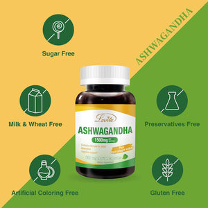 KSM-66 Ashwagandha | Highly Concentrated 22,500Mg Equivalent | 5% Withanolide | 95% Black Pepper Piperine | Stress Relief & Energy Support | Vegan, Gluten Free | 130 Capsules