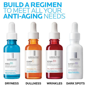 La Roche-Posay Pure Retinol Face Serum with Vitamin B3. anti Aging Face Serum for Lines, Wrinkles & Premature Sun Damage to Resurface & Hydrate. Suitable for Sensitive Skin, 1.0 Fl. Oz