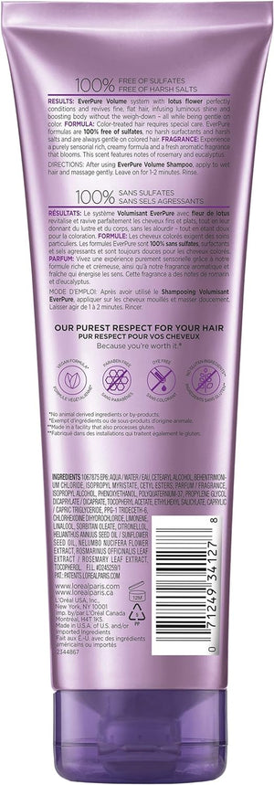 L’Oréal Paris Moisture Sulfate Free Conditioner, Hair Care for Color-Treated Hair with Rosemary Botanicals, Everpure, 8.5 Oz (Packaging May Vary)