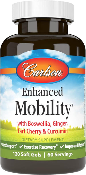 '- Enhanced Mobility, Botanical Joint Support, Boswellia, Tart Cherry, Curcumin, Ginger, 120 Softgels