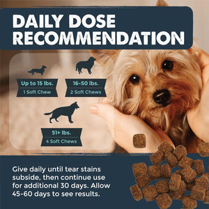 Waggables Eyes (Made in USA) | Tear Stain Chews for Dogs. Vision and Tear Stain Support Eye Supplements for Dogs. Lutein Dog Tear Stain Supplement. Lubricates Eyes, Immune Support (120 Ct)