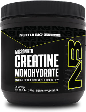 Nutrabio Creatine Monohydrate, Unflavored, (150 G) and Muscle Matrix Protein Powder, (Vanilla) Supplement Bundle – Muscle Energy, Maximum Growth, Recovery, and Strength