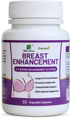 Breast Enhancement Capsule, A-D Boobs Enlargement and Lifting, Nature Breast Boobs Supplement Pills for Women, 60 Count