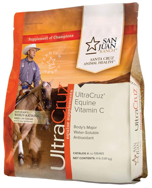 Ultracruz Equine Vitamin C (Ascorbic Acid) Supplement for Horses, 4 Lb, Pellet (32 Day Supply),Sc-516465