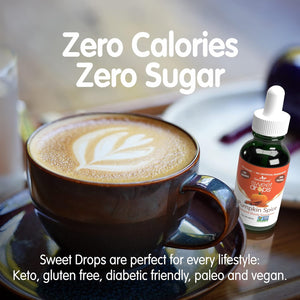 Sweetleaf Stevia Liquid Sweet Drops - Hazelnut Flavored Drops, Stevia Liquid Sweetener, Zero-Calorie, Sugar-Free Syrup Alternative for Keto Coffee, Baking, Shakes, 2 Fl Oz
