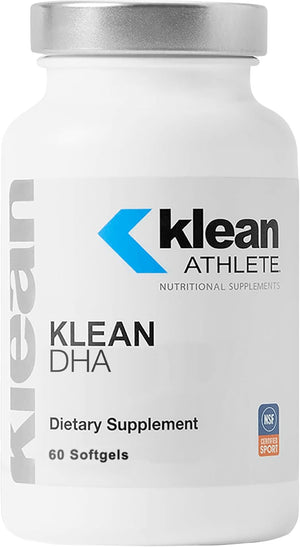 Klean ATHLETE Klean DHA - DHA Supplement for Athletes - Supports Heart & Brain Health* - Omega 3 Fish Oil - with EPA & DHA - Non-Gmo & Gluten Free - 60 Softgels