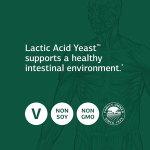 Standard Process Lactic Acid Yeast - Whole Food GI, Digestion and Digestive Health, Saccharomyces Cerevisiae - 100 Wafers