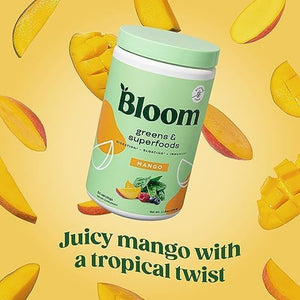 Bloom Nutrition Superfood Greens Powder, Digestive Enzymes with Probiotics and Prebiotics, Gut Health, Bloating Relief for Women, Chlorella, Green Juice Mix with Beet Root Powder, 60 SVG, Original