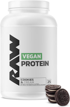 RAW Vegan Protein Powder, Acai Bowl - 20G of Plant-Based Protein Powder & Fortified with Vitamins for Muscle Growth & Recovery - Low-Fat, Low Carb, Naturally Flavored & Sweetened - 25 Servings