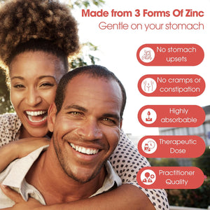 Mega Zinc Supplement, 50Mg - 3-In-1 Zinc Complex - 100 Tablets - Pure Micronutrients