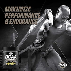 PMD Sports BCAA Stim-Free Amino Acids - Better Workout Performance, Enhanced Recovery, Daily Energy, Muscle Builder, and Muscle Sparing - BCAA Powder Drink Mix - Watermelon (30 Servings)