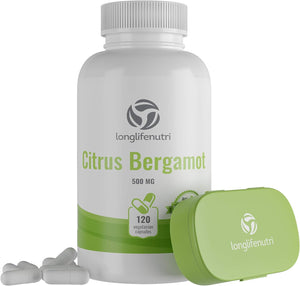 Citrus Bergamot Extract Capsules 500Mg 120 Count | Made in USA