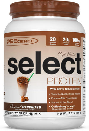Pescience Select Cafe Protein, Vanilla Sweet Cream, 20 Servings, Coffee Flavored Whey and Casein Blend