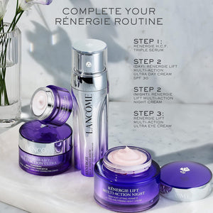 Lancôme Rénergie H.C.F. Triple Serum - Hyaluronic Acid Serum for Visible Correction of anti Aging Signs & Dark Spots - with Vitamin C+, Niacinamide & Ferulic Acid - 1.69 Fl Oz