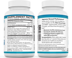Male Sexual Health - 48 Capsules - Supports Stamina, Performance & Healthy Blood Flow - with HRG80 Ginseng - Non-Gmo, Vegan - 16 Servings