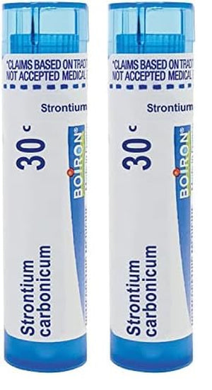 Boiron Strontium Carbonicum 30C for Head Congestion - 80 Pellets (Pack of 2)