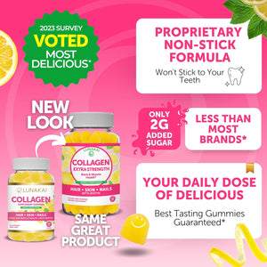 Lunakai Vitamin C and Vitamin B12 Gummies Bundle - 300Mg Organic, NON-GMO, Vegan Chewable Supplement - 3000Mcg Methylcobalamin High Absorption Energy Gummy - 30 Days Supply