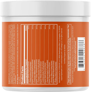 Happy Immunity USDA Certified Organic Mushroom Complex for Dogs, Organic Cordyceps Shiitake Reishi, Vegan Mushroom Blend Powder Canine Supplement, Immune Support Mushroom Mix, Non-Gmo, 3.5 Oz