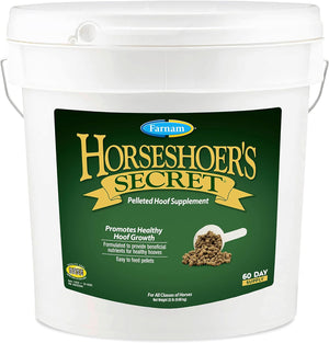 Farnam Horseshoer'S Secret Pelleted Hoof Supplements, Promotes Healthy Hoof Growth, Maintains Hoof Walls & Supports Cracked Hooves, 11 Lbs., 30 Day Supply