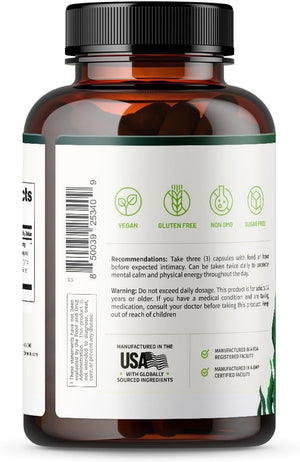 Snap Supplements USDA Organic Spirulina Chlorella Capsules - Green Superfoods for Natural Energy and Metabolic Health, 120 Capsules