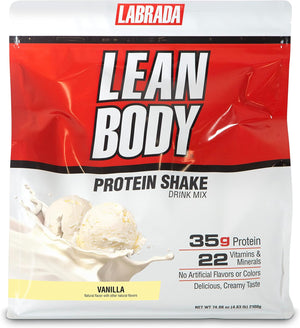 Lean Body All-In-One Vanilla Protein Shake. 35G Protein, Whey Blend, 7G Healthy Fats & Fiber, 22 Vitamins and Minerals, No Artificial Colors, Gluten Free, (4.6Lb) Packaging May Vary