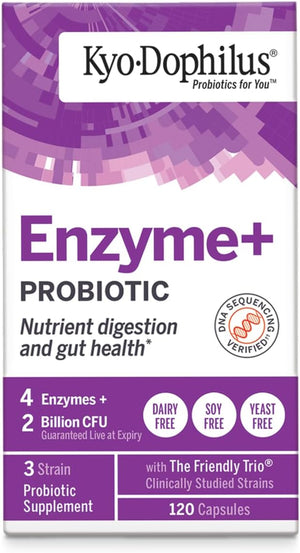 Kyo-Dophilus Probiotic plus Enzymes, 120 Capsules