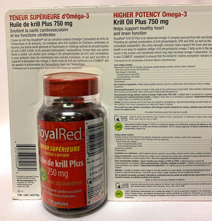 Webber Naturals - Royalred Krill Oil plus 750 Mg with Astaxanthin, 120 Softgels