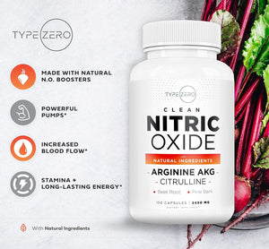 Nitric Oxide 6X Booster, 150 Veggie Capsules - Natural Supplement - Beetroot, Arginine AKG, Citrulline, Pine Bark, Garlic & VIT C | #1 Nitric Oxide Pills for Men, Nitrous Oxide Blood Flow