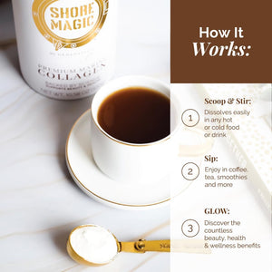 Premium Marine Collagen Powder with Type I II III and IV, Hydrolyzed Peptides for Women and Men, Sustainably Sourced from Wild Fish, Unflavored Certified Halal Kosher - 14.82 OZ Canister