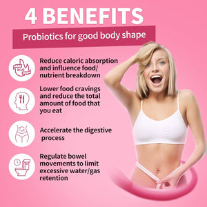 Probiotics for Women Probiotic Powder Supplement - Prebiotics and Probiotics for Digestive Health and Immune Support