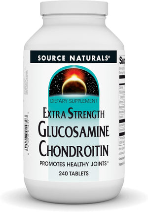 Source Naturals Extra Strength Glucosamine Chondroitin,Promotes Healthy Joints* - 120 Tablets