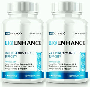 (2 Pack) Bioenhance Male Health Pills to Boost Stamina and Energy Levels