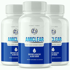 (3 Pack) Amiclear Capsules - Advanced Blood Sugar Support Formula