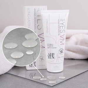 AH! YES® VM Water Based Vaginal Moisturizer | Long Lasting & Fast Acting for Vaginal Dryness & Irritation | Ph Matched | Estrogen Free | Certified Organic & Natural (30 X 0.17 Fl Oz Applicators)