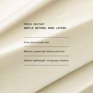 Versed Press Restart Retinol Body Lotion - Cocoa Butter + Squalane Moisturizer for Dry Skin - Firming Body Retinol to Smooth Texture & Brighten Skin - Body Breakout Treatment (6 Oz)