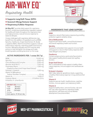 MVP Air-Way EQ (5Lb) Supports Healthy Lung Funtion and Seasonal Allergy Support in Horses
