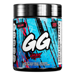 Gamer Supps, GG Energy Blue (100 Servings) - Keto Friendly Gaming Energy and Nootropic Blend, Sugar Free + Organic Caffeine + Vitamins + Immune Support, Powder Energy Drink