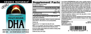 Source Naturals DHA - Neuromins, Non-Fish, Plant-Based Omega-3* - 60 Vegetarian Softgels