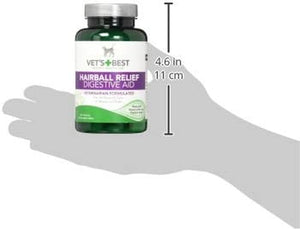 Vet’S Best Cat Hairball Relief Digestive Aid | Vet Formulated Hairball Support Remedy | Classic Chicken Flavor | 60 Chewable Tablets
