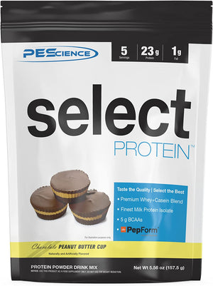 Pescience Select Low Carb Protein Powder, Chocolate Peanut Butter Cup, 5 Serving, Keto Friendly and Gluten Free