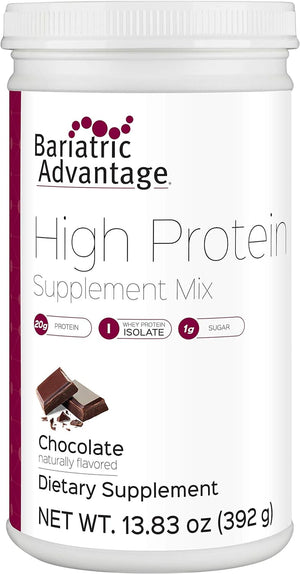 Bariatric Advantage High Protein Supplement Mix - Bariatric Protein Powder - 20 G Protein - for Pre- & Post-Bariatric Surgery Patients - with Iron, Calcium & More - 14 Servings - Vanilla
