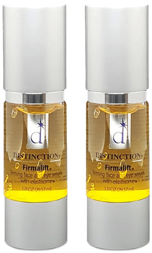 Distinction Firmalift Firming Face & Eye Serum – anti Aging Serum Lotion Cream and Moisturizer | Helps Reduce the Appearance of Fine Lines and Wrinkles, Soothes (1 Fl Oz, 2 Pack)