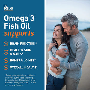 Dr. Tobias Omega 3 Fish Oil and Adult Multivitamin Includes Probiotics and Plant-Based Enzymes Promoting Overall Health - Made with Wholefoods