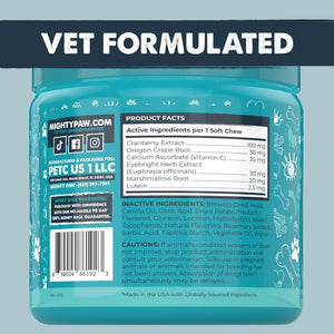 Waggables Eyes (Made in USA) | Tear Stain Chews for Dogs. Vision and Tear Stain Support Eye Supplements for Dogs. Lutein Dog Tear Stain Supplement. Lubricates Eyes, Immune Support (120 Ct)