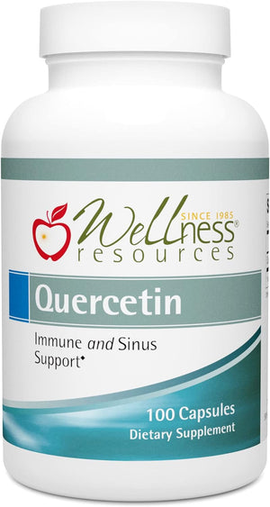 Wellness Resources Quercetin - Immune, Sinus and Allergy Support 1000Mg per Serving - (250 Caps/125 Servings) Vegan, Non-Gmo