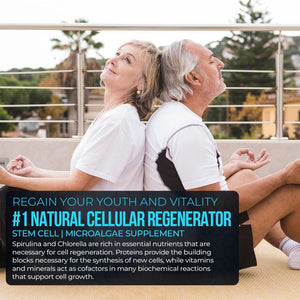 Premium Stem Cell Supplement 1,000Mg | 120 Caps | Boosts Immunity Reduces Joint Soreness | Support Natural Antiaging & Longevity Proprieties | Spirulina & Chlorella | Celulas Madre (3)