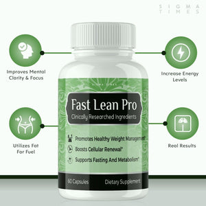 (3 Pack) Fast Lean Pro Capsules - Fast Lean Pro Dietary Supplement